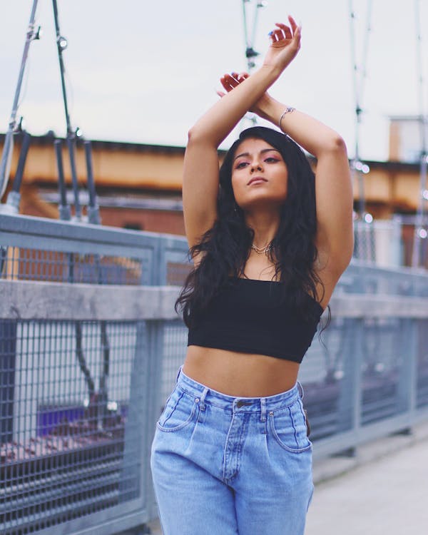 Photo of Woman Wearing Black Top