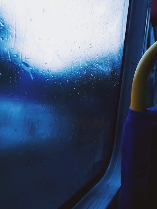 Water Droplets on Glass Window