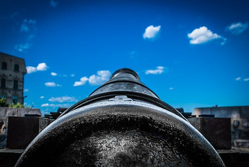 Close-up of Photo of A Cannon