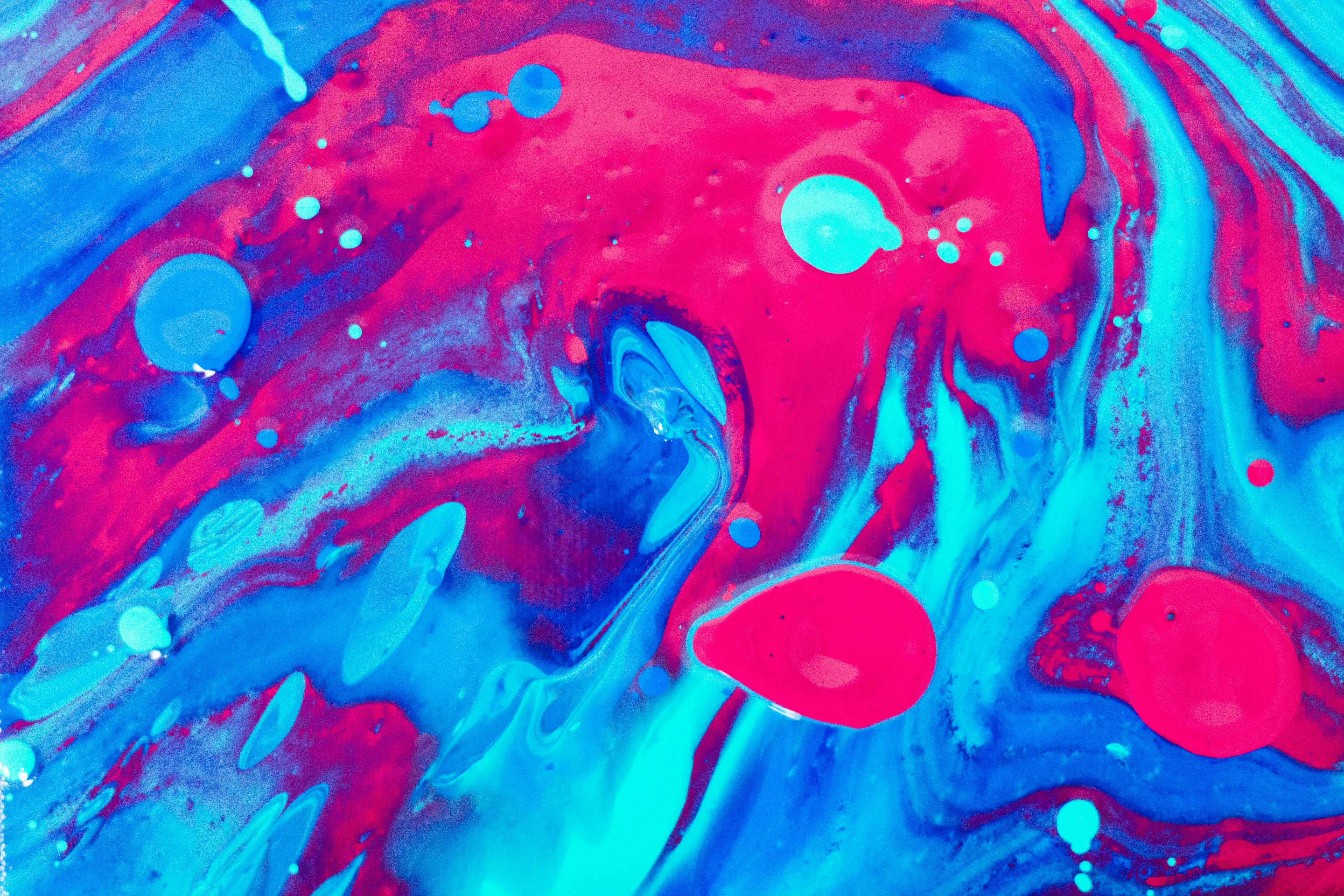 Photo of Pink and Blue Abstract Painting · Free Stock Photo
