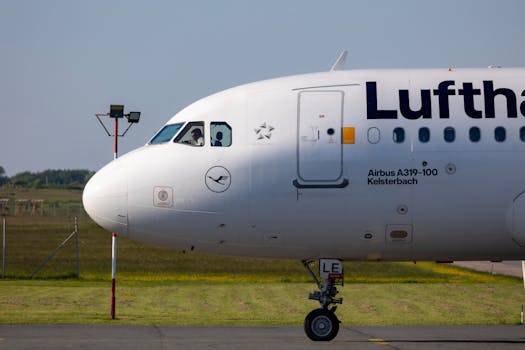 Lufthansa Airbus A319 photographed on runway at Sylt, Germany during daytime.