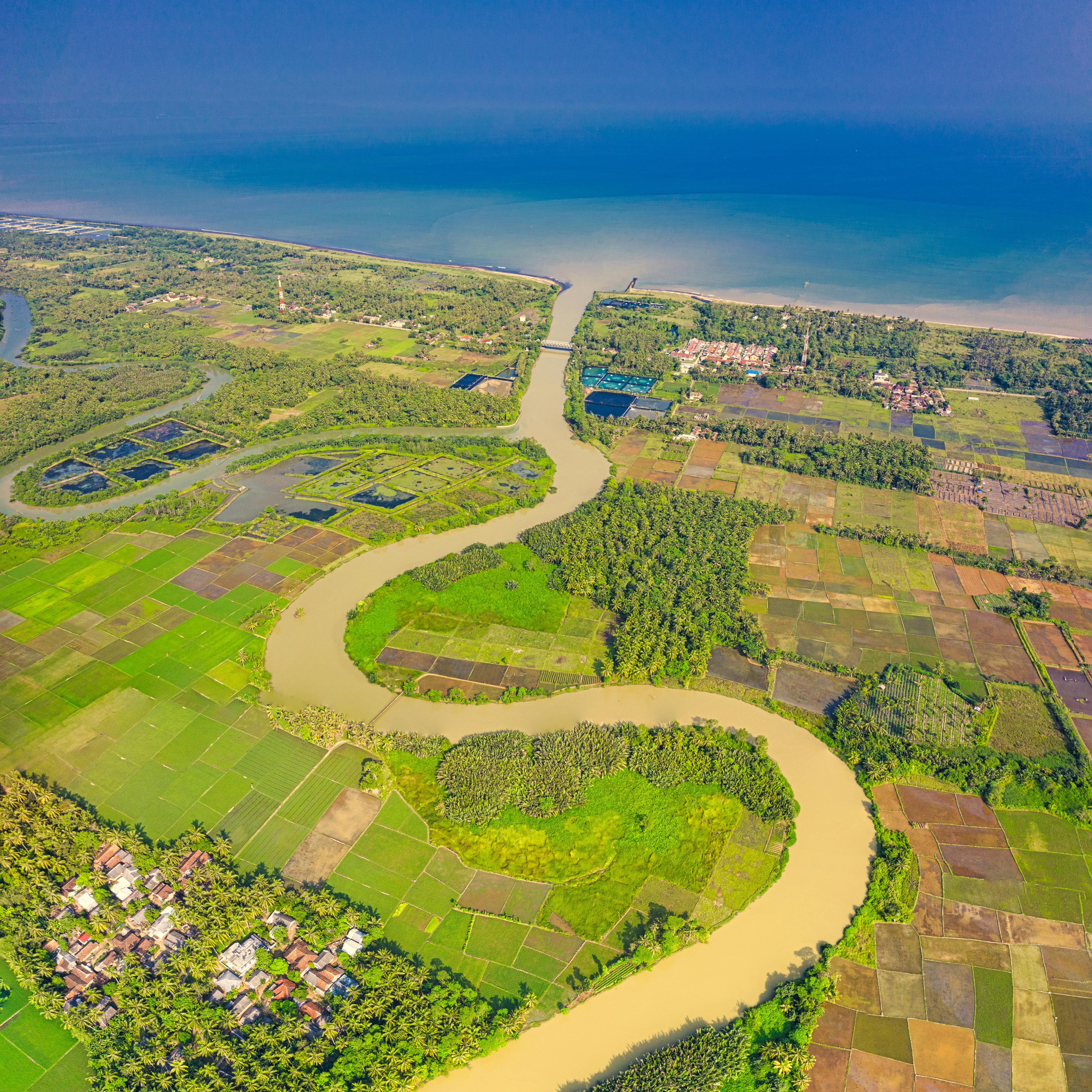 aerial photography of landscape