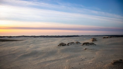 Základová fotografie zdarma na téma písečné duny, písek, večerní obloha