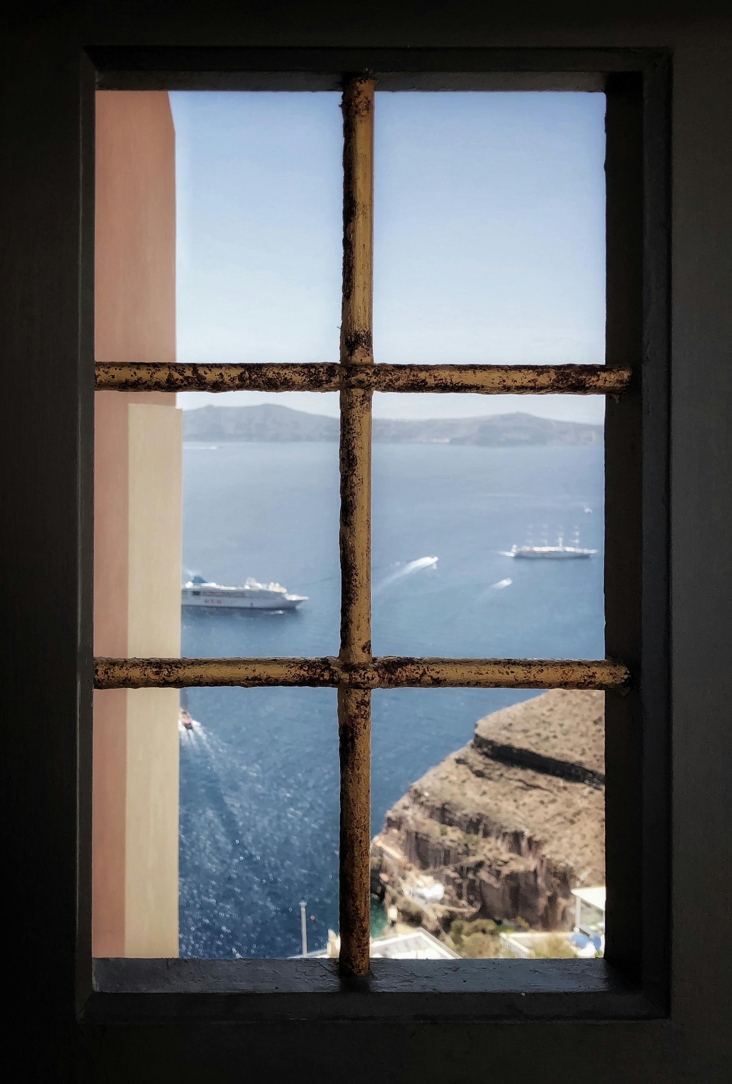 Brown Window Overview Sea · Free Stock Photo