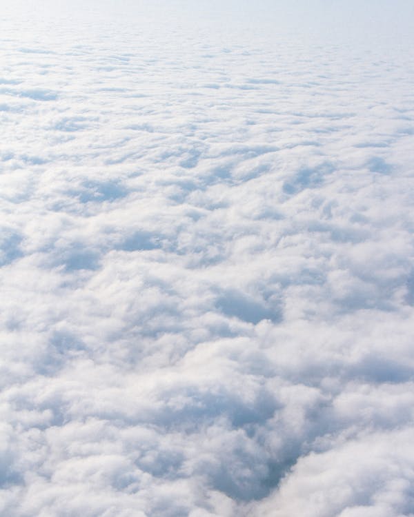 無料 上からの雲の写真 写真素材