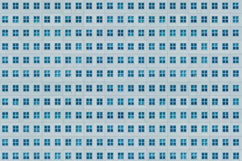 A blue and white pattern with squares