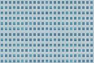 Facade Full of Identical Windows with Blinds