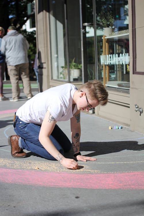 Free stock photo of chalk, gay pride, portland