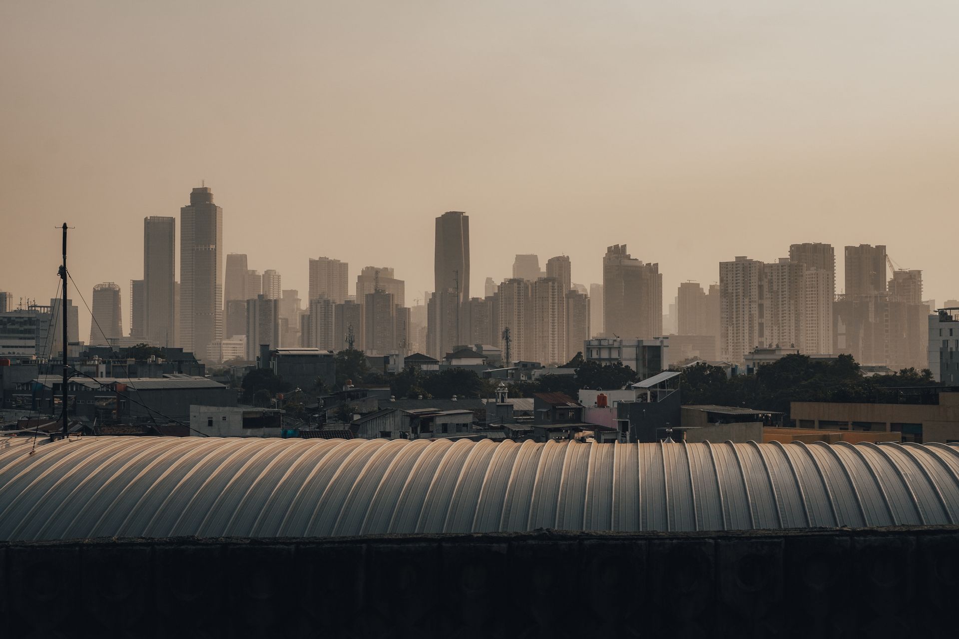 Cityscape of Jakarta in Indonesia