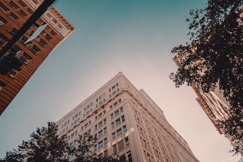 Free Low Angle Photo of High-Rise Building Stock Photo