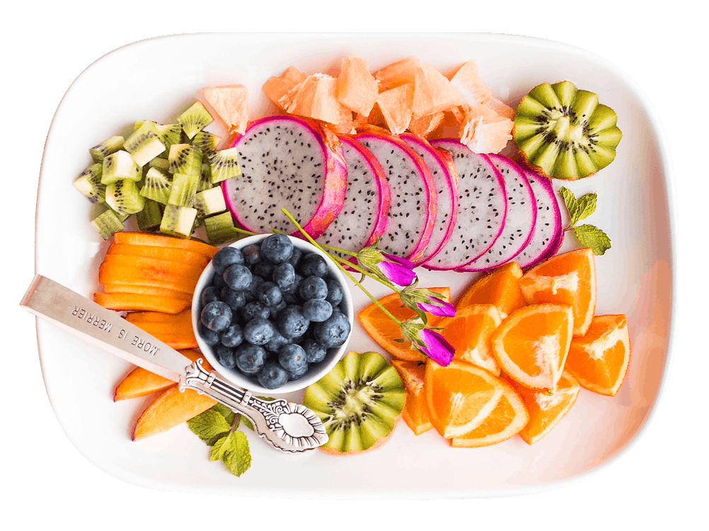 Fruits Slices on a Platter