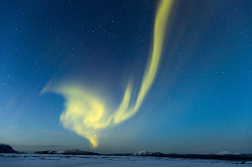 Immagine gratuita di aurora boreale, campagna, cielo notturno