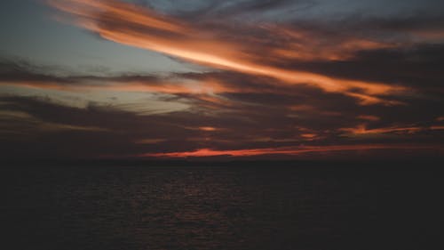 Mer Calme Pendant L'heure D'or