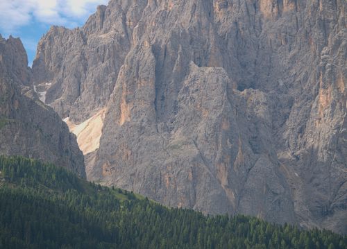 Free Stunning rock formations of the Dolomites in Santa Cristina Valgardena, Italy. Stock Photo