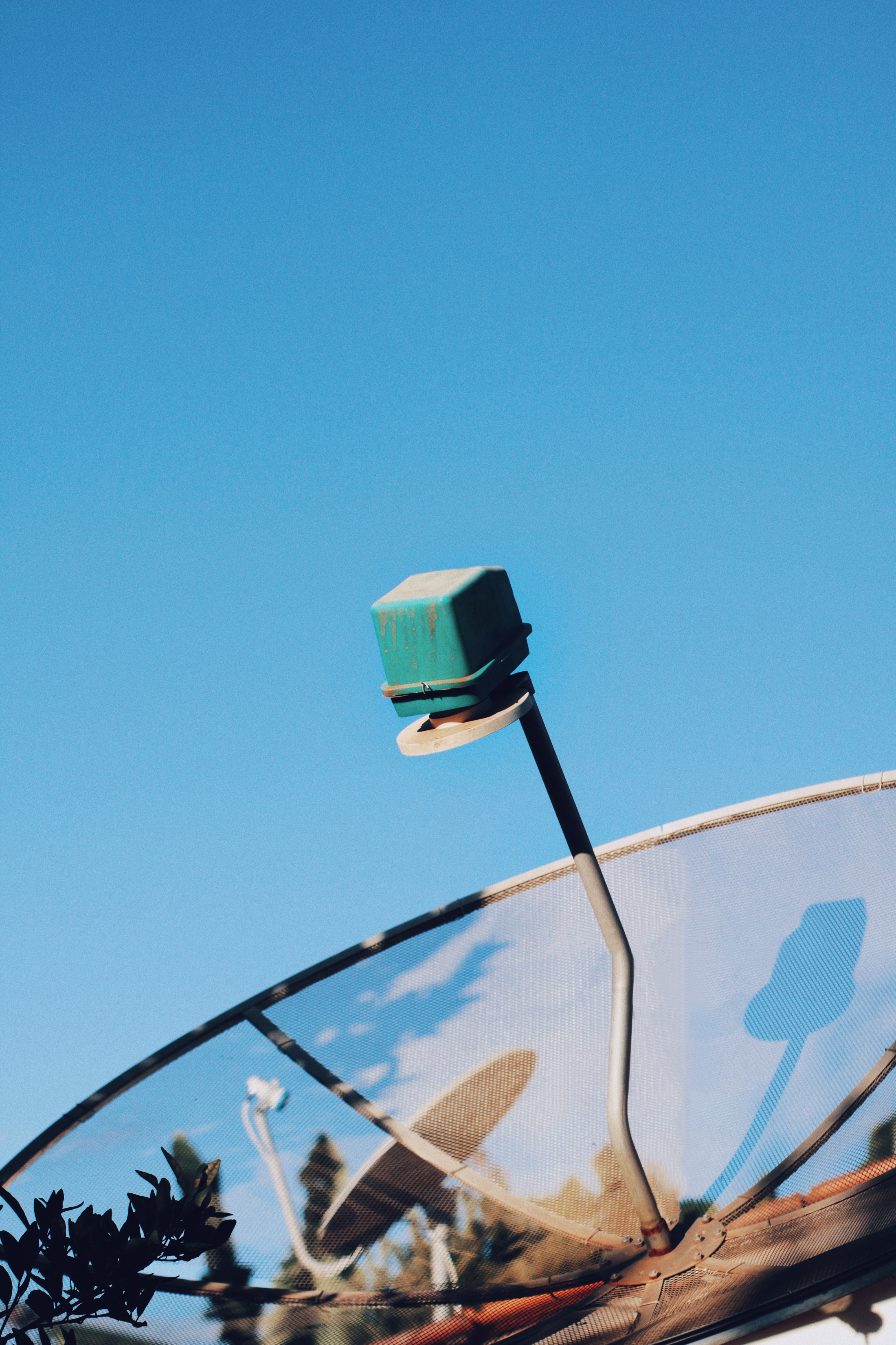Context photograph: Radar dish against a clear sky. Not a VIEWPIECE acquisition or analysis.