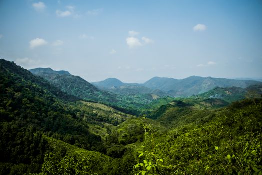 Photographie Aérienne De La Chaîne De Montagnes