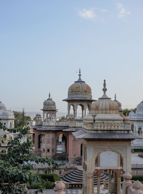 The view of the temple from the top of the building