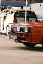 A red Audi quatro old age