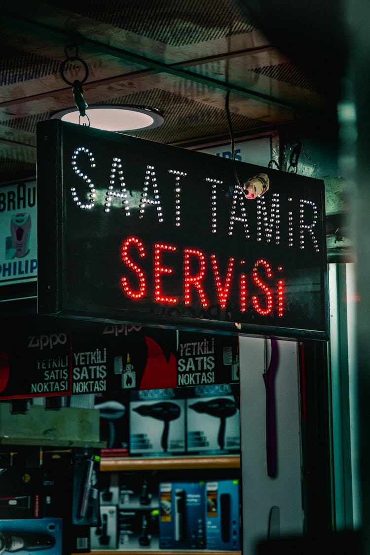 Led Signage On A Store