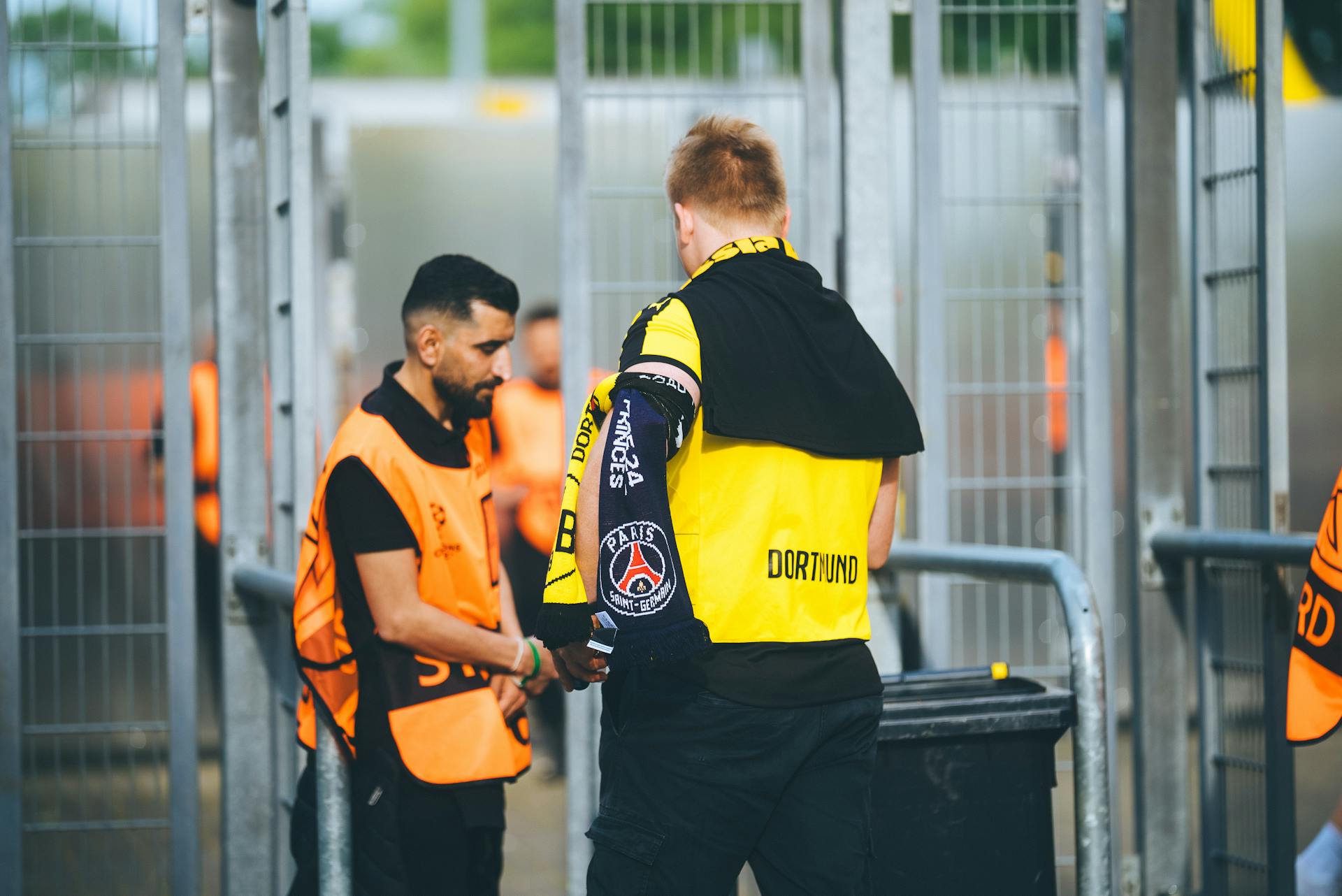 Security by a Football Match in Dortmund