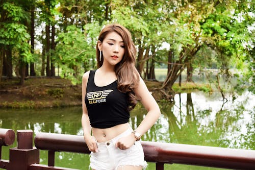 Free stock photo of asian girl, athletic girl, beautiful girl Stock Photo