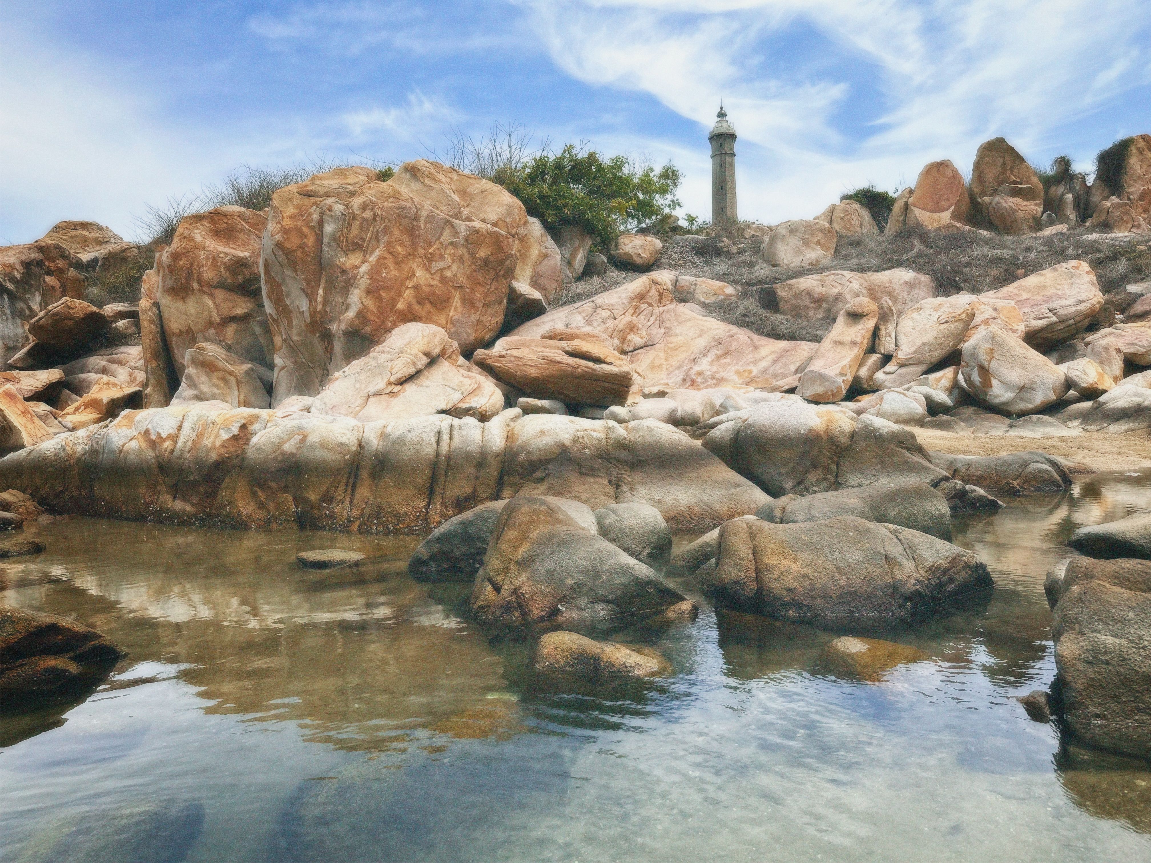 Lighthouse on a Scenic Rocky Coast · Free Stock Photo