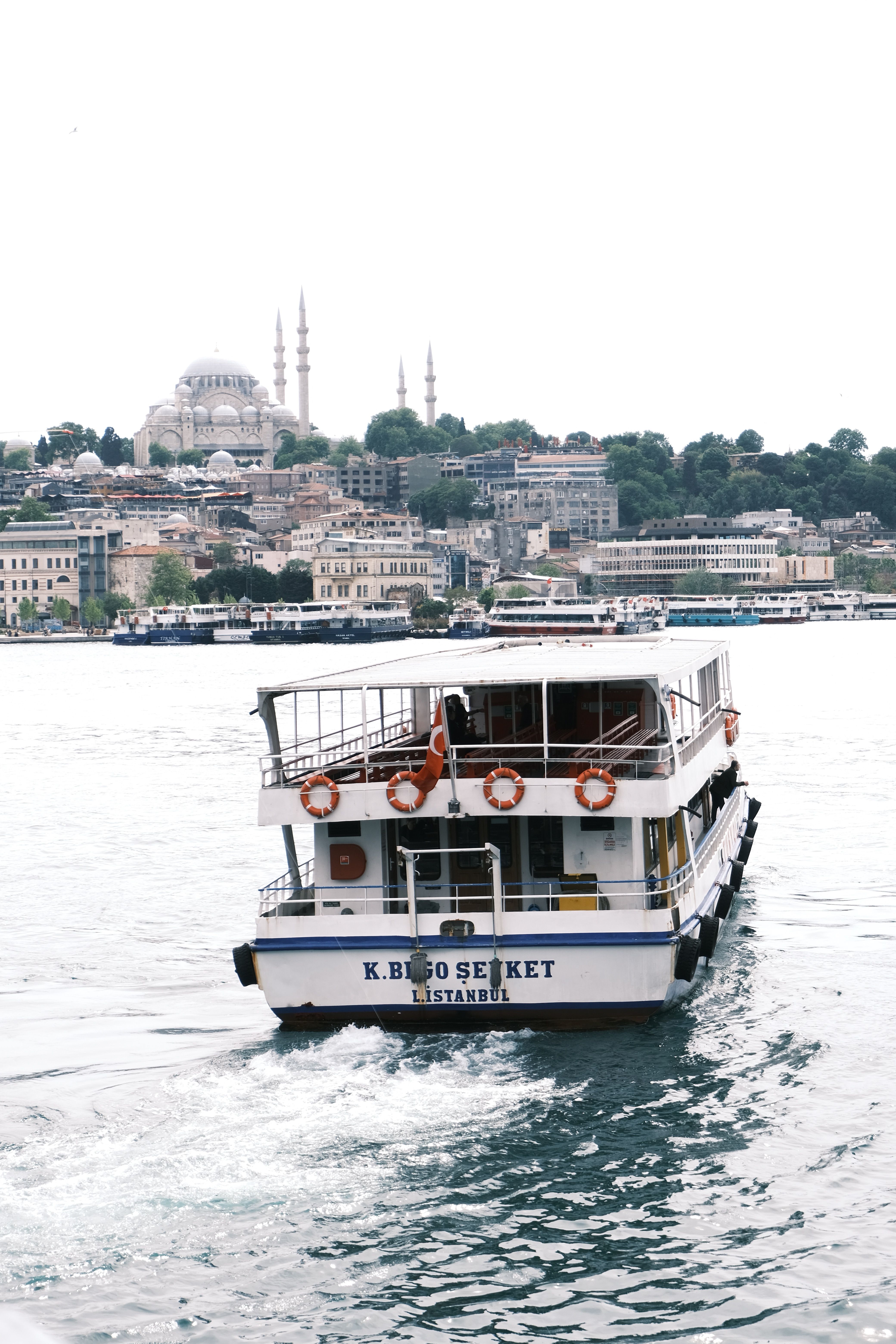 View of a Ferry Crossing the Bosphorus Strait in Istanbul · Free Stock ...