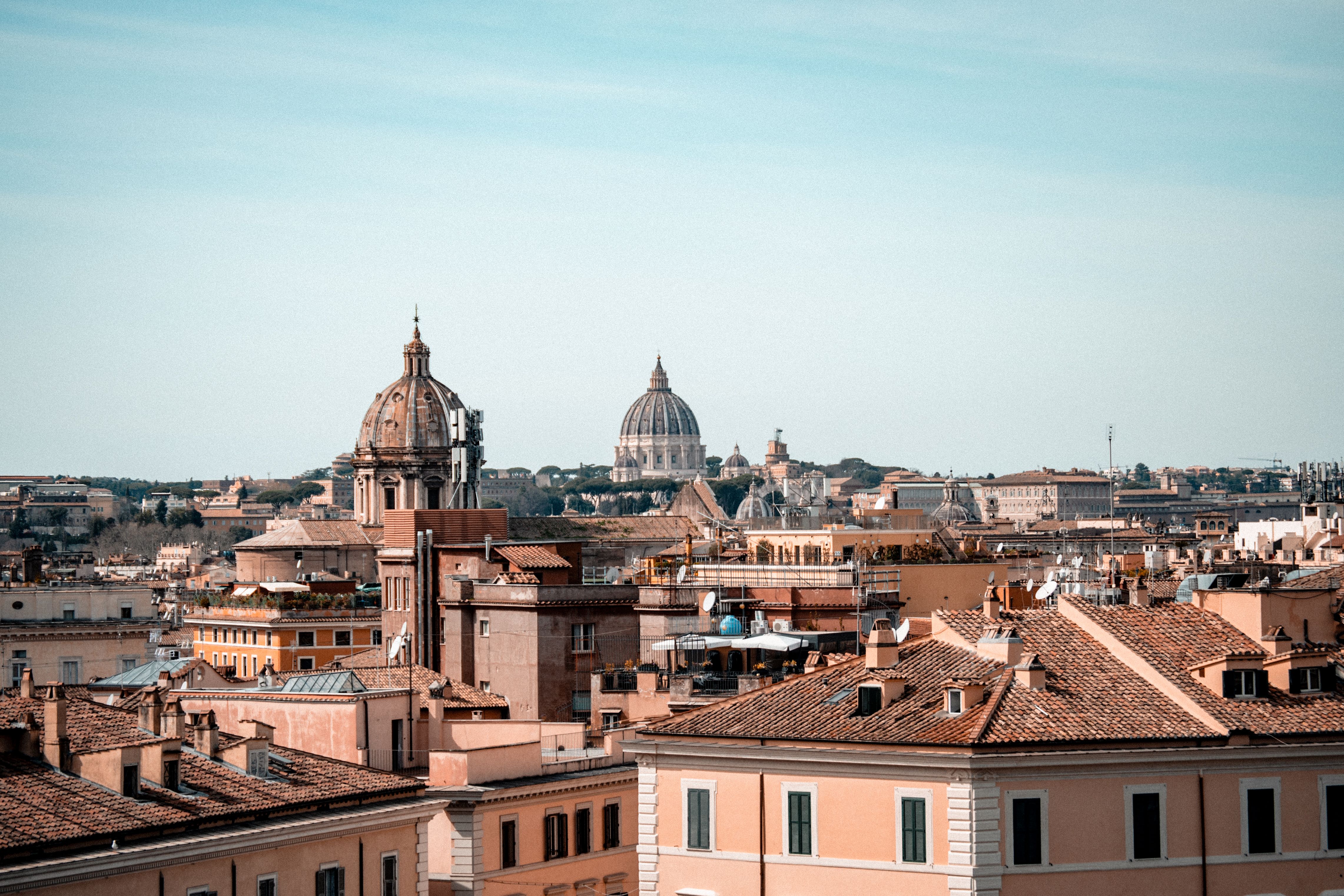 The view of rome from the top of a building · Free Stock Photo