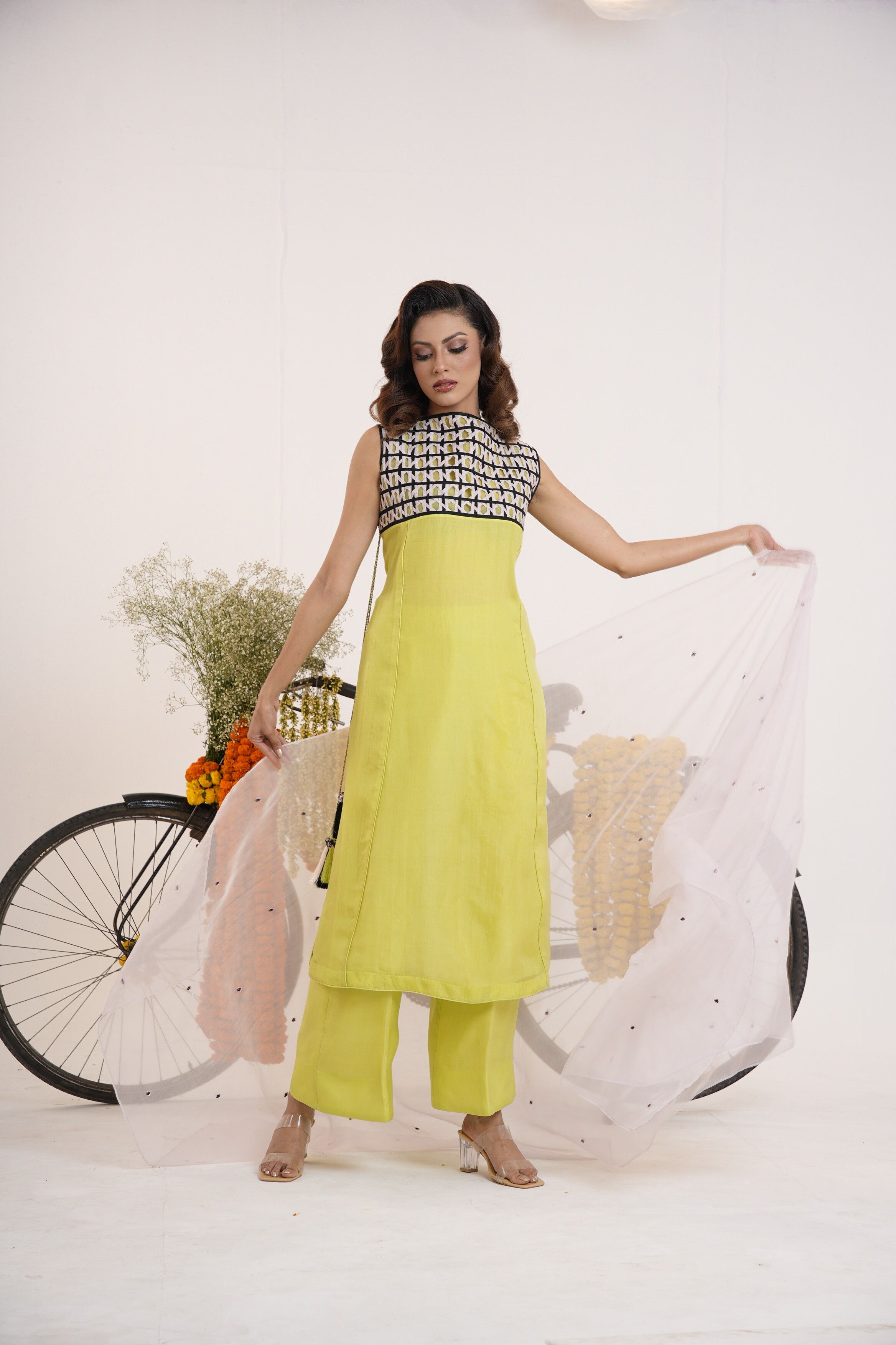 Woman Standing in Yellow Dress · Free Stock Photo