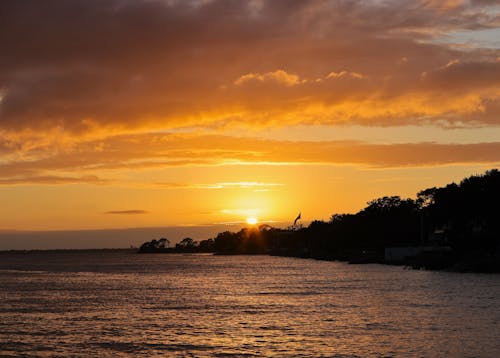 Безкоштовне стокове фото на тему «st simons sound sunset, вечір, відображення»