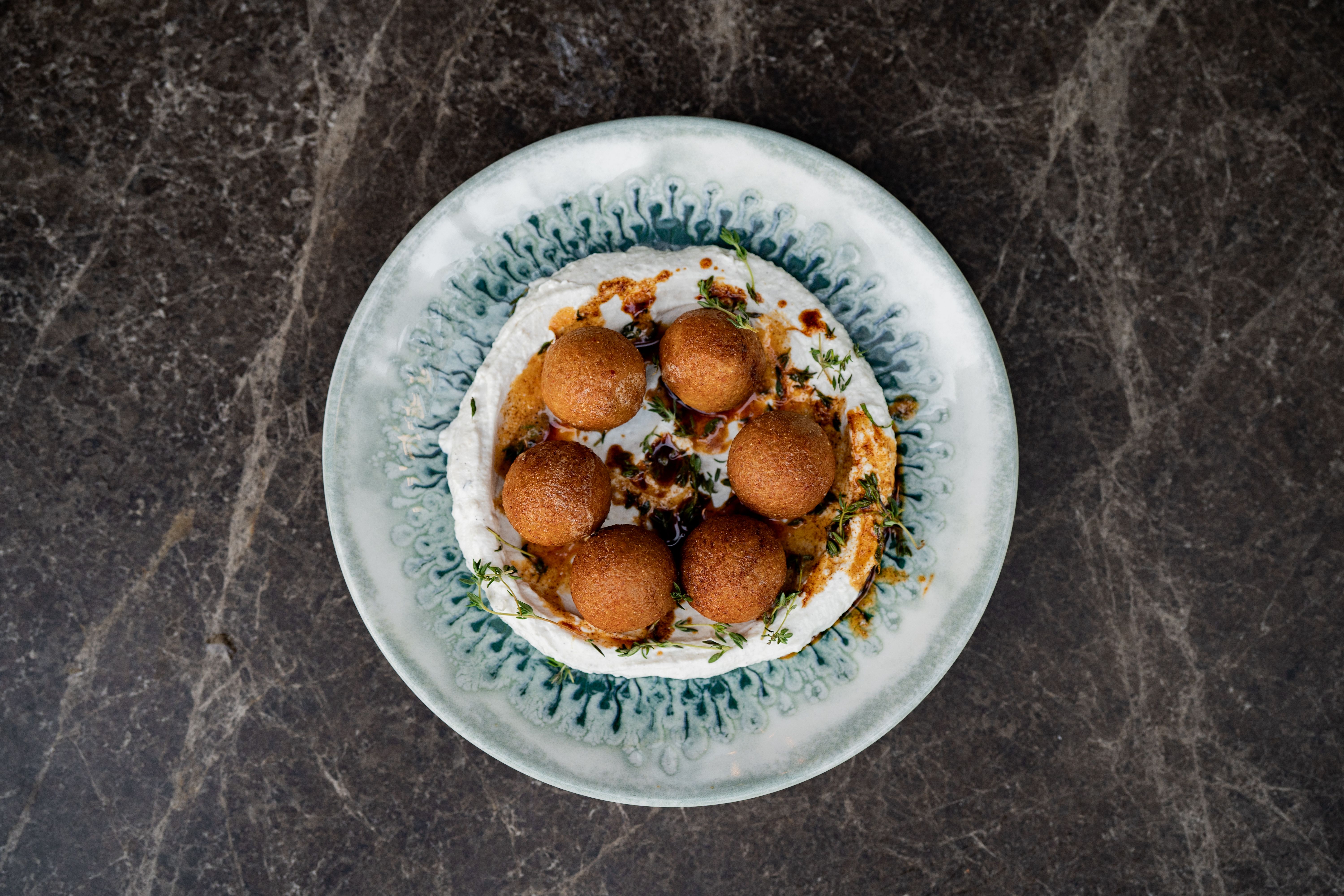 Zesty Falafel with Melted Cheese