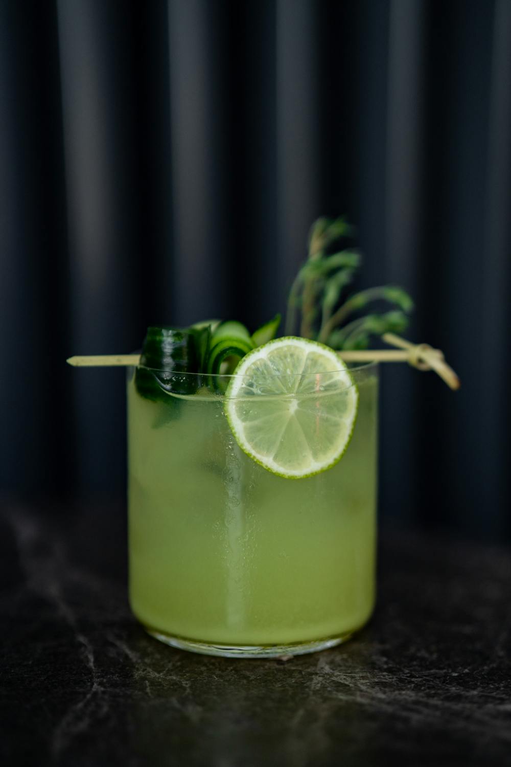 Cucumber Basil Gin Fizz