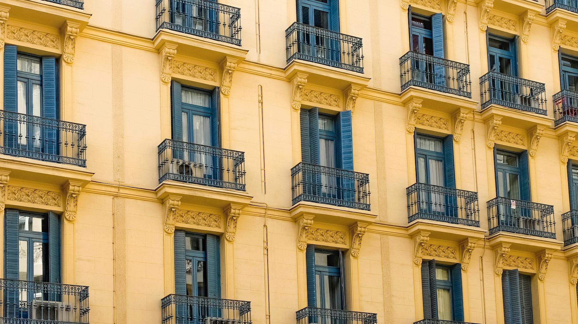 Yellow Residential Building