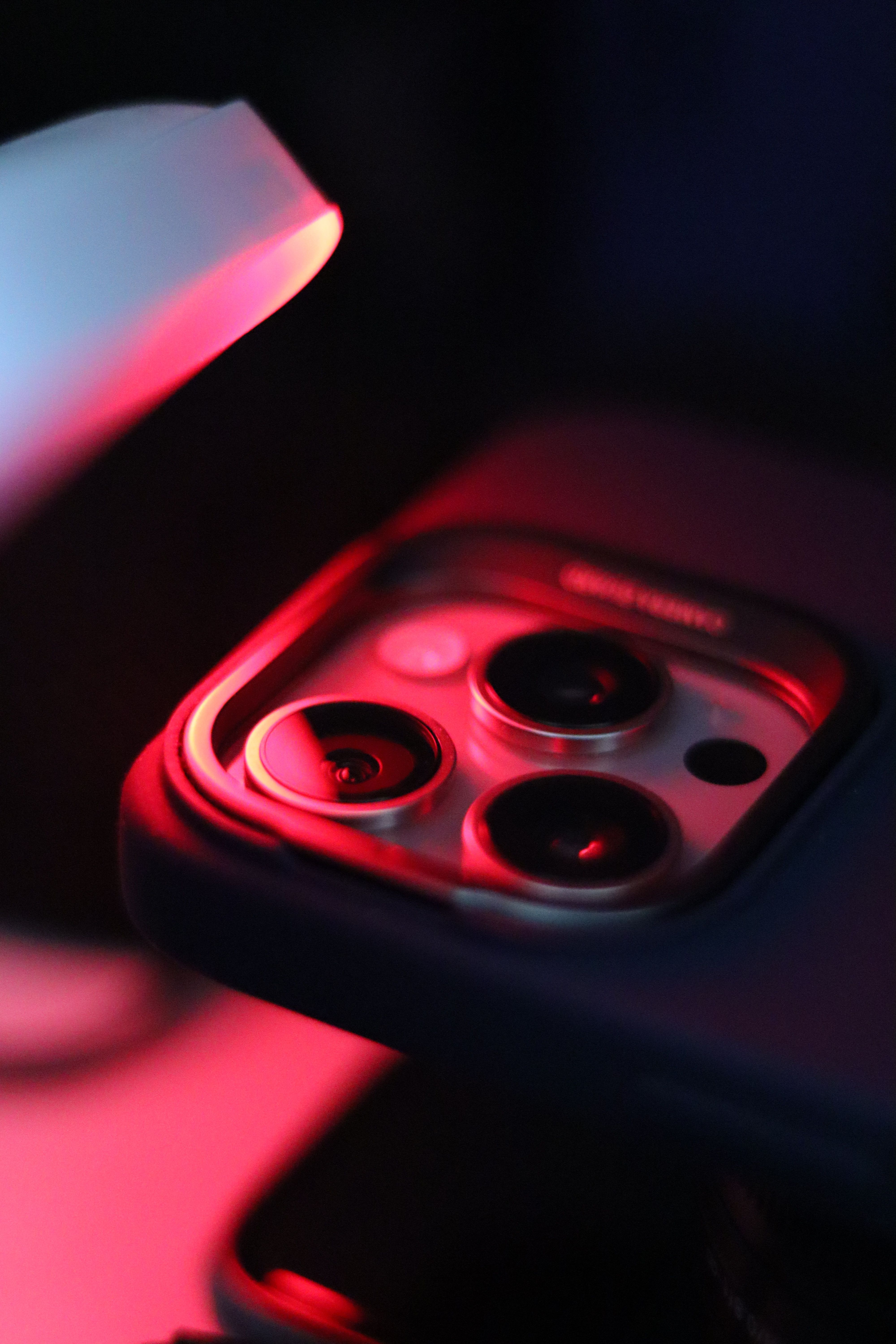 Smartphone Camera in Red Light · Free Stock Photo