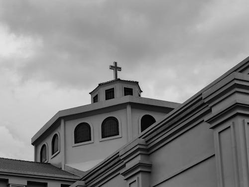 A Catholic Church in Black and White