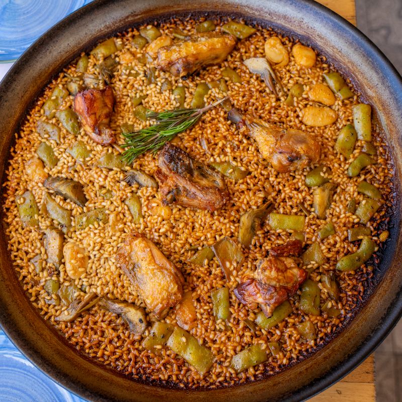 Spanish Paella-Style Chicken Salad with Saffron