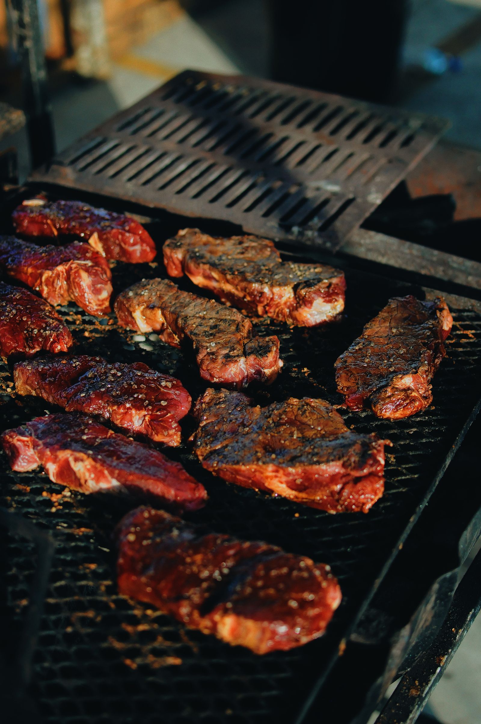 Smoked brisket and ribs on a cutting board
