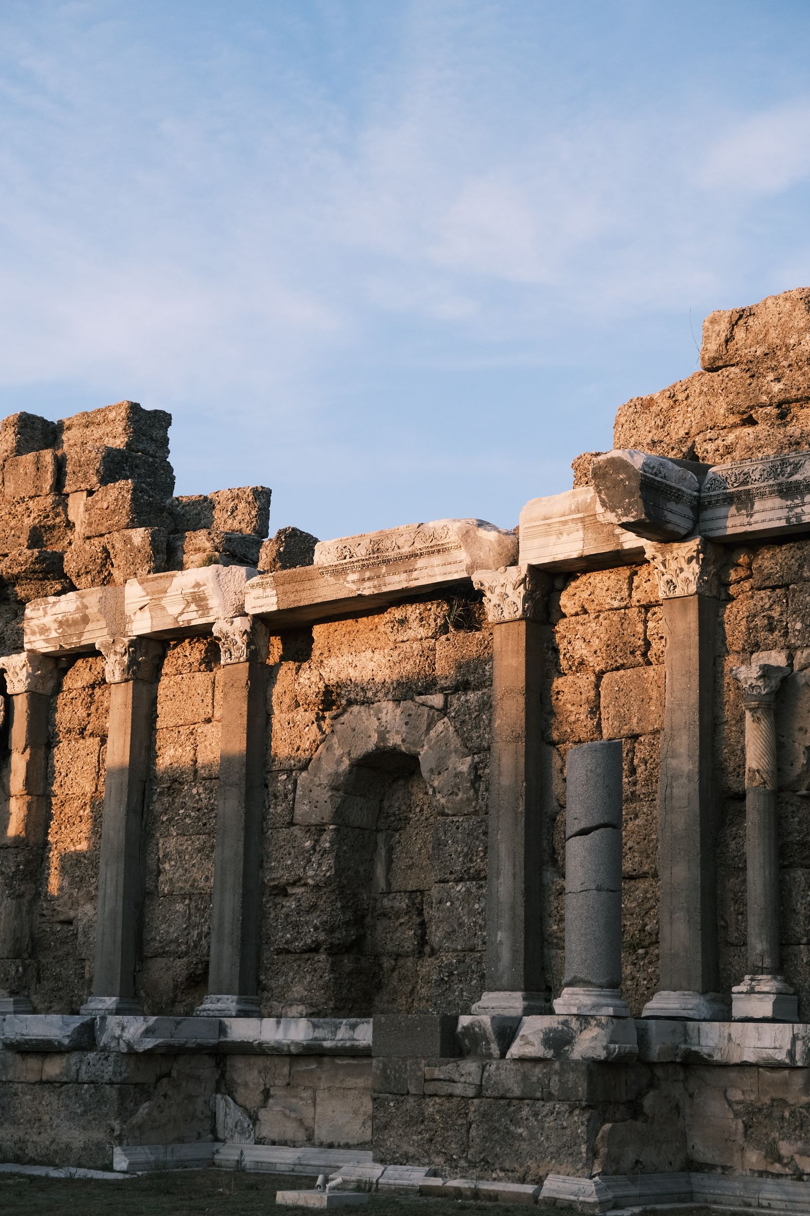 Ancient ruins in Side Turkey for family holidays