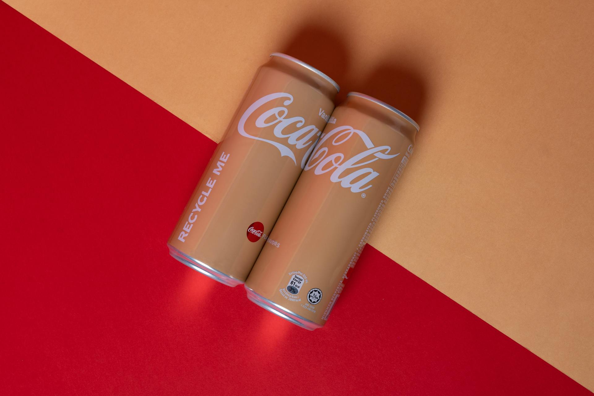 Cans of Coca Cola