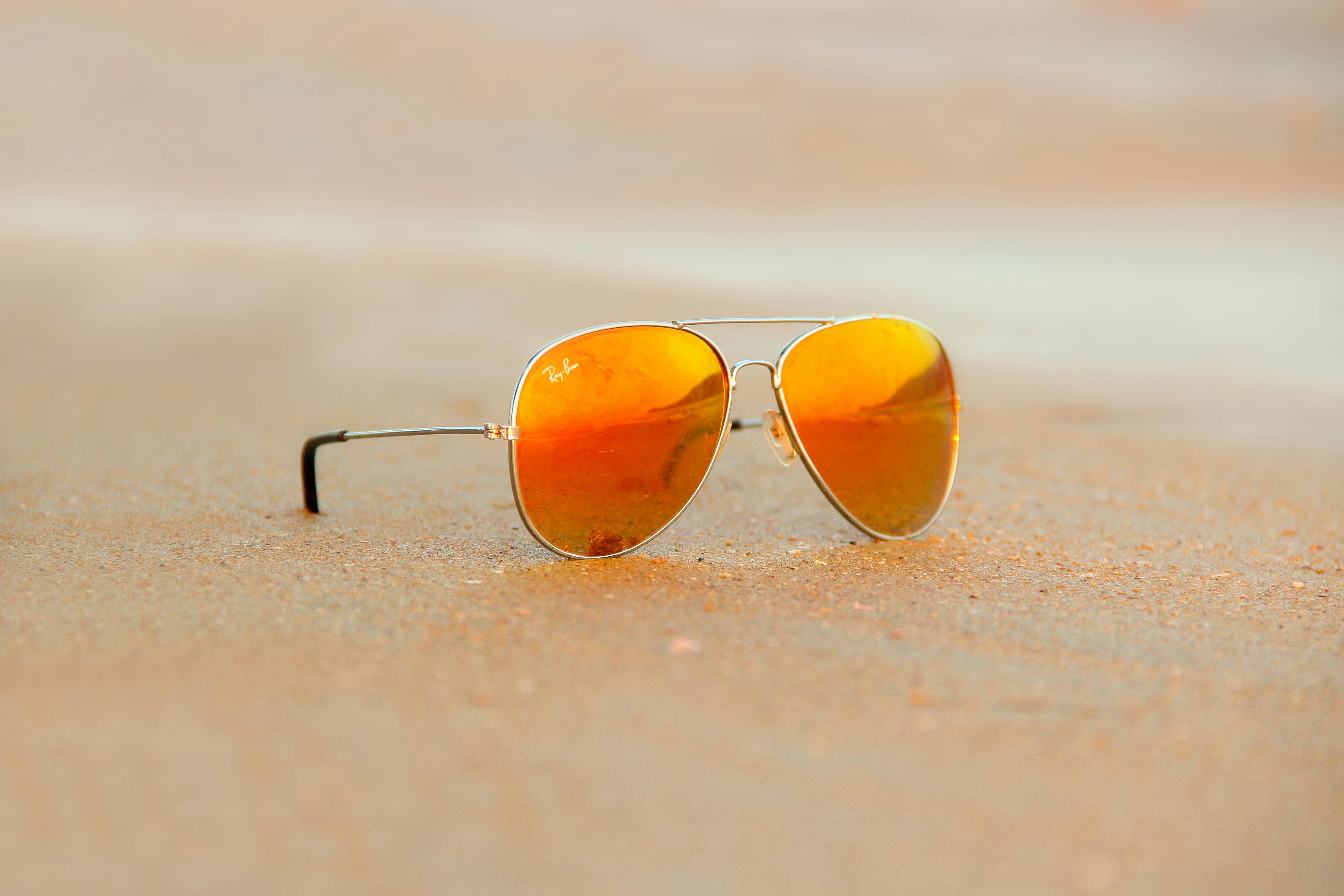 Close Up Dos óculos De Sol Rayban · Foto profissional gratuita