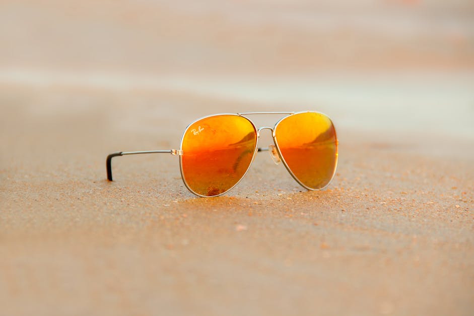Free stock photo of sunglass beach, sunglasses, sunset
