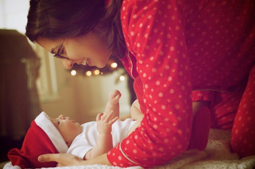 Primo Piano Di Madre E Figlia