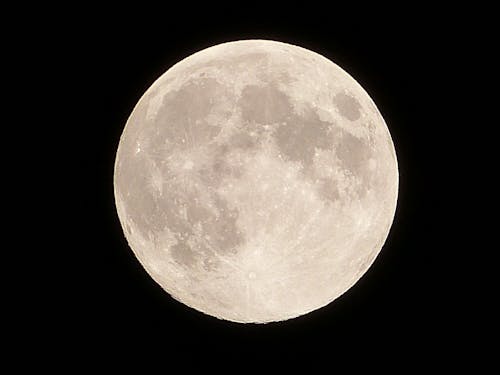 Free Close-up of Moon Against Black Sky Stock Photo