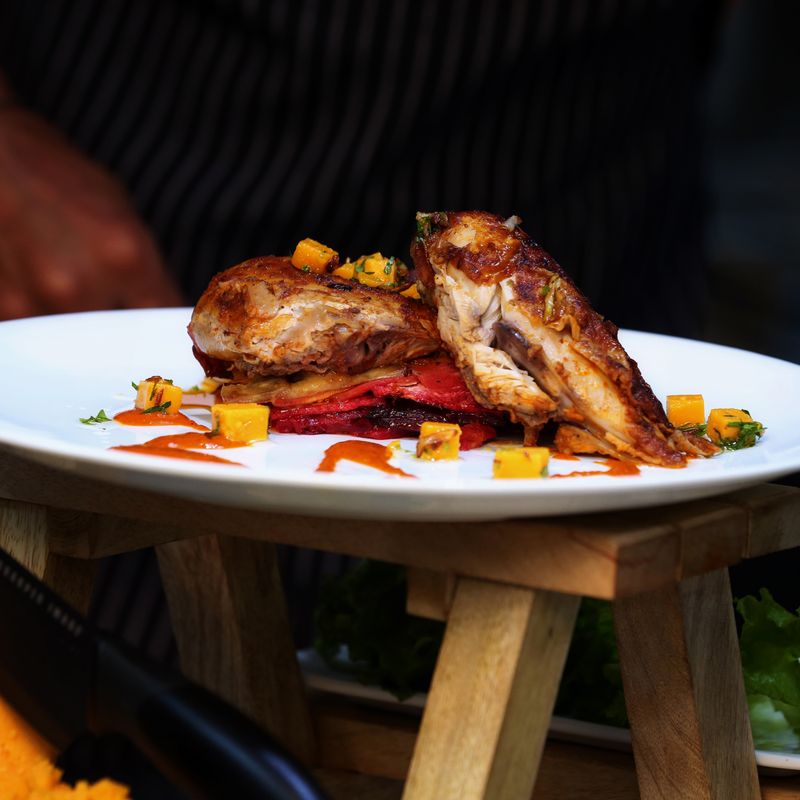 Jamaican Jerk Roasted Bone-In Chicken Thighs