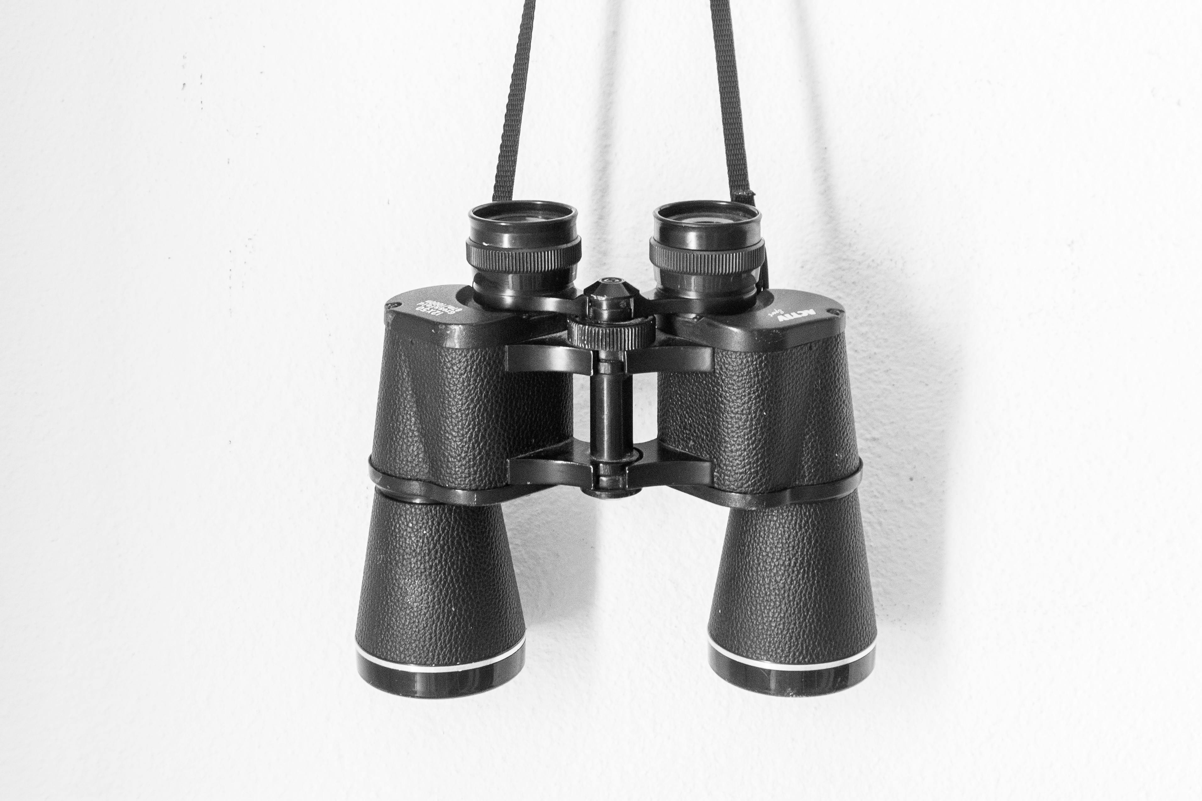Free stock photo of binoculars, black and white, discovery
