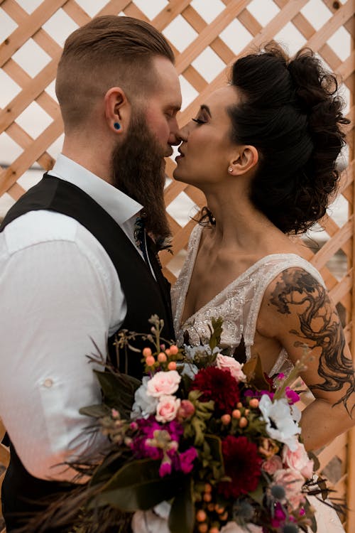 Free Man And Woman About To Kiss  Stock Photo