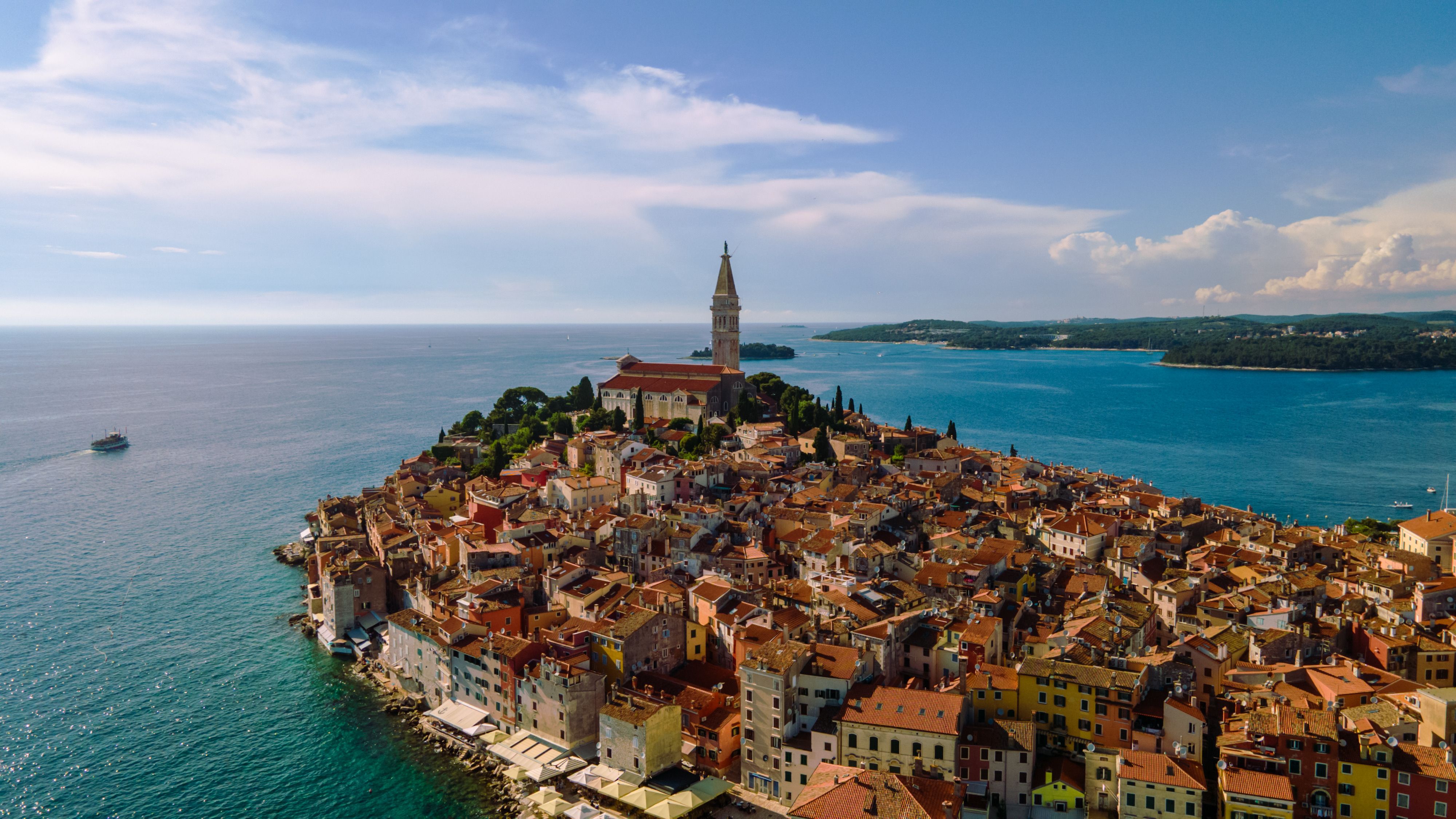An aerial view of the town of rovinj, croatia · Free Stock Photo