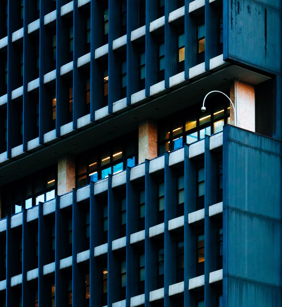 Contemporary architectural detail with bold geometric lines