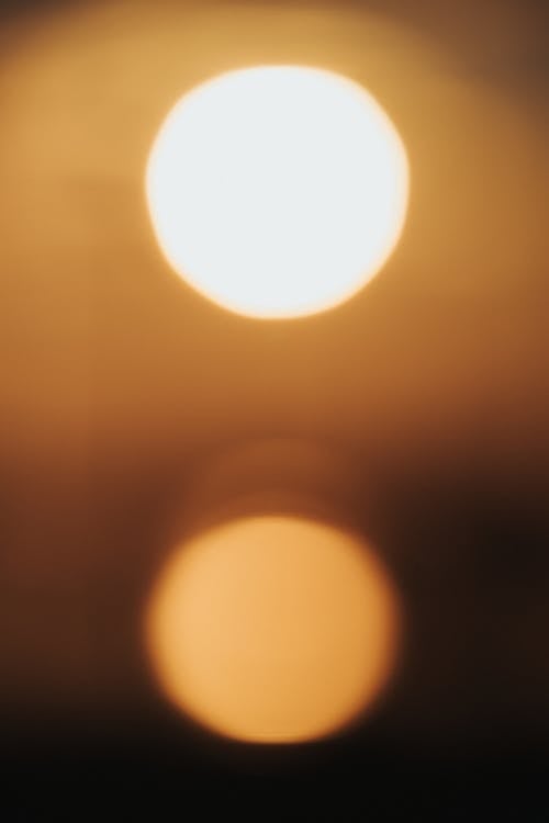 A photo of the sun with a blurry background