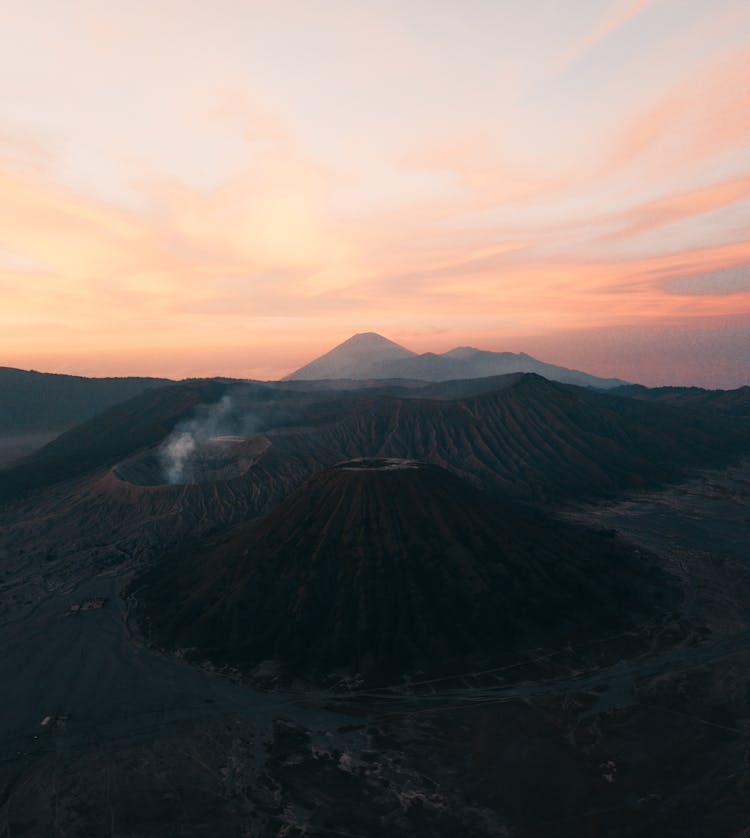 Aerial Photography Of Volcanoes